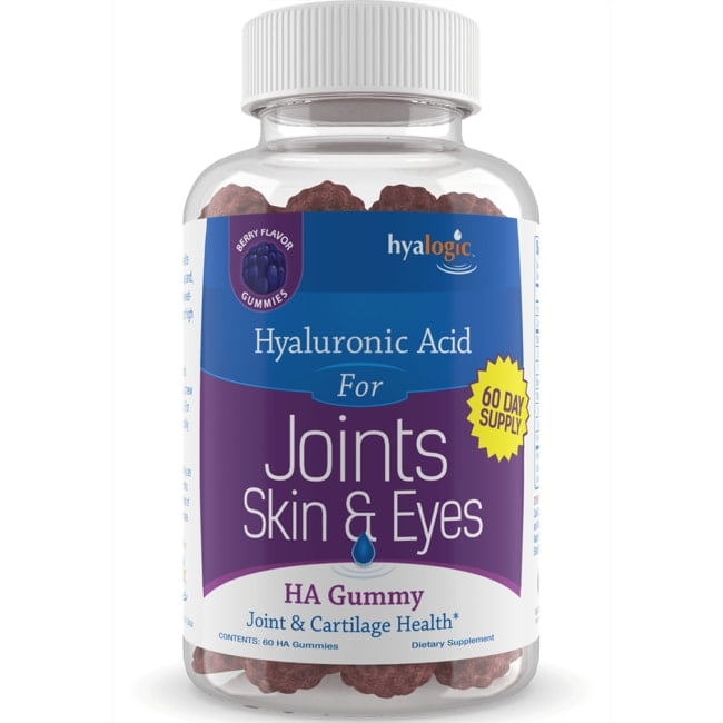 Hyalogic Hyaluronic Acid for Joints, Skin & Eyes Berry 60 mg 60