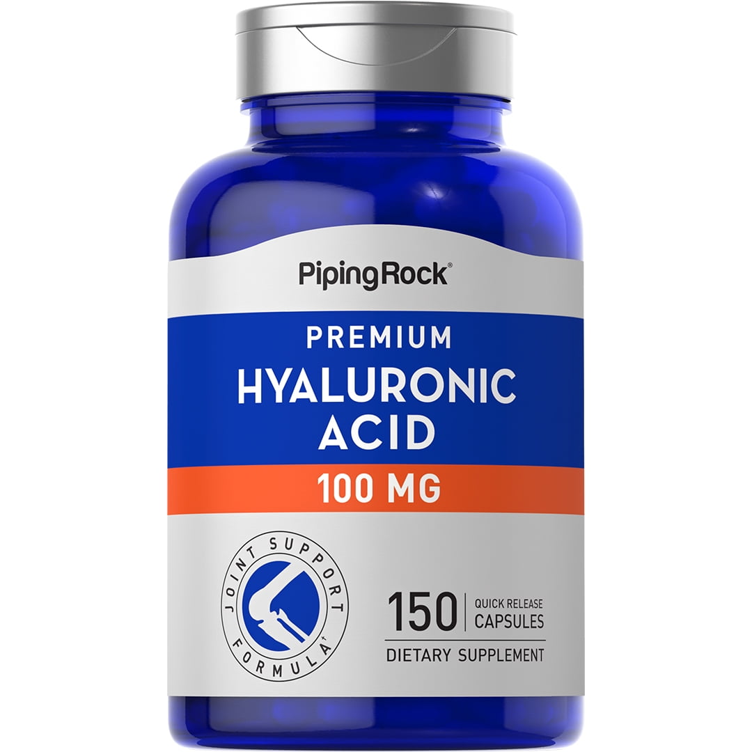Hyaluronic Acid Capsules 100mg 150 Count By Piping Rock