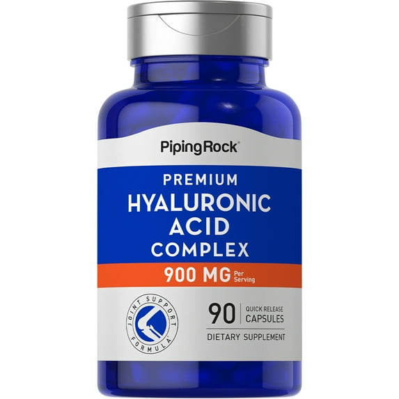 Hyaluronic Acid Complex 900 mg | 90 Capsules | by Piping Rock