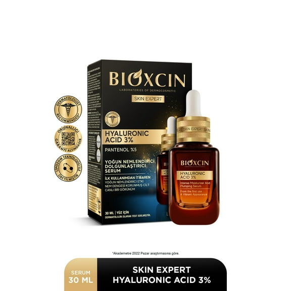 Bioxcin Hyaluronic Acid Intensive Moisturizer Dolgulator Serum - Hyaluronic Acid 3 %Panthenol 5 %Liposomal 8680512632559