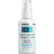 Admire My Skin Collagen Cream Moisturizer For Dry Skin - Hyaluronic Acid Cream - Non Comedogenic Hydrating Cream Eliminates Dull Dry Skin for That Healthy Youthful Glow 2oz