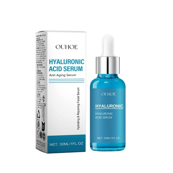 Hyaluronic Acid Serum for Face with Vitamin B5 and Ceramides,Multi-Depth Hydration Serum for Plumper,Smoother Skin,Hydrating Face Serum for Dry Skin,Moisturize,Firm,Anti-aging,Fragrance Free