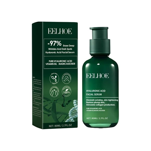 Hyaluronic Acid Serum for Face with Vitamin B5 and Ceramides,Multi-Depth Hydration Serum for Plumper,Smoother Skin,Hydrating Face Serum for Dry Skin,Moisturize,Firm,Anti-aging,Fragrance Free
