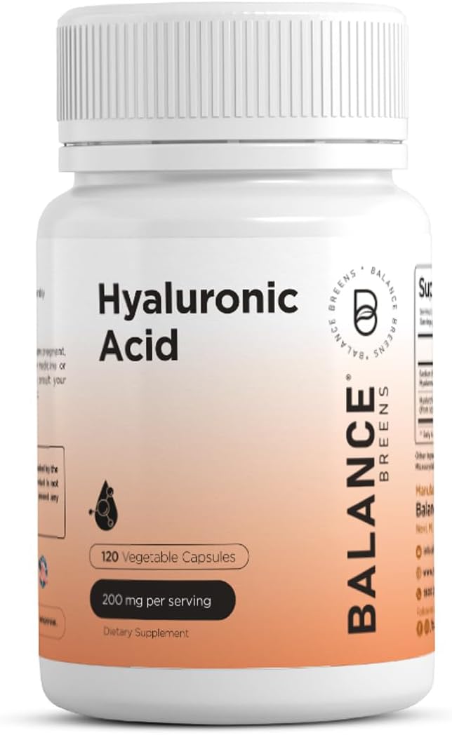 Hyaluronic Acid Skin Supplement 200mg Per Capsule, 120 Capsules, 4