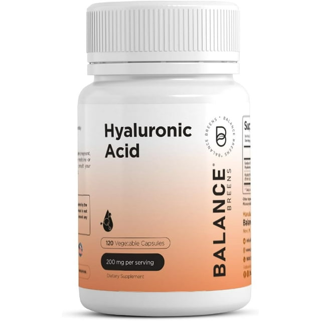 Hyaluronic Acid Skin Supplement 200mg Per Capsule, 120 Capsules, 4