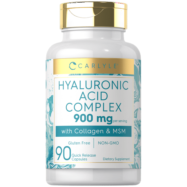 Carlyle Hyaluronic Acid & Collagen Complex Pills 900mg 90 Capsules