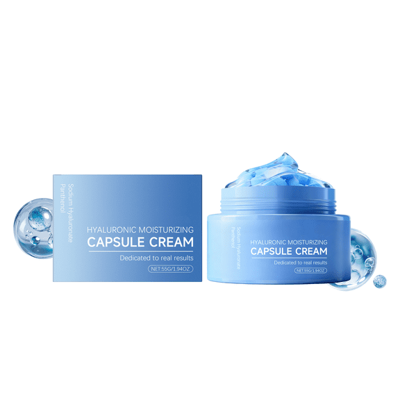 Hyaluronic acid moisturizing capsules, moisturizing cream, deeply locks in moisture, light repair, rich in hydrating factors