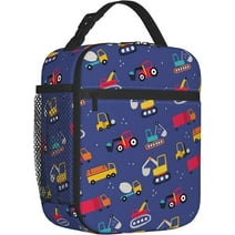 Hyang Car-Blue Lunch Box for Boys Girls, Kids Insulated Lunch Bag, Toddler Lunchbox