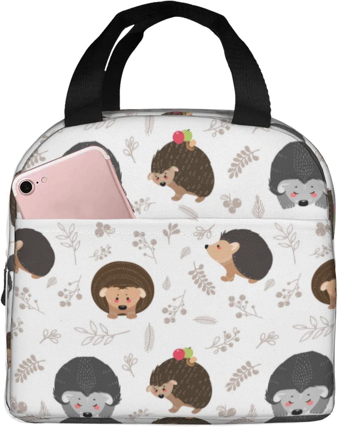 Hyang Lunch Bag Hedgehog Love Insulated Lunch Box Back To School