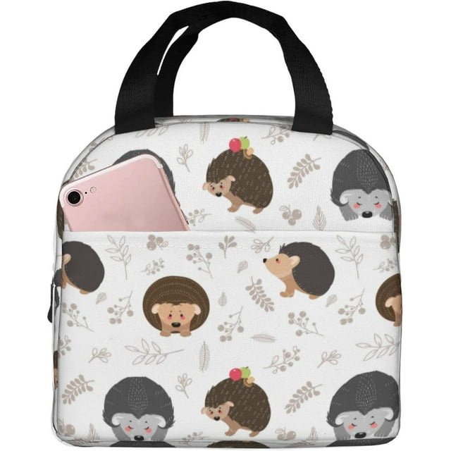 Hyang Lunch Bag Hedgehog Love Insulated Lunch Box Back To School