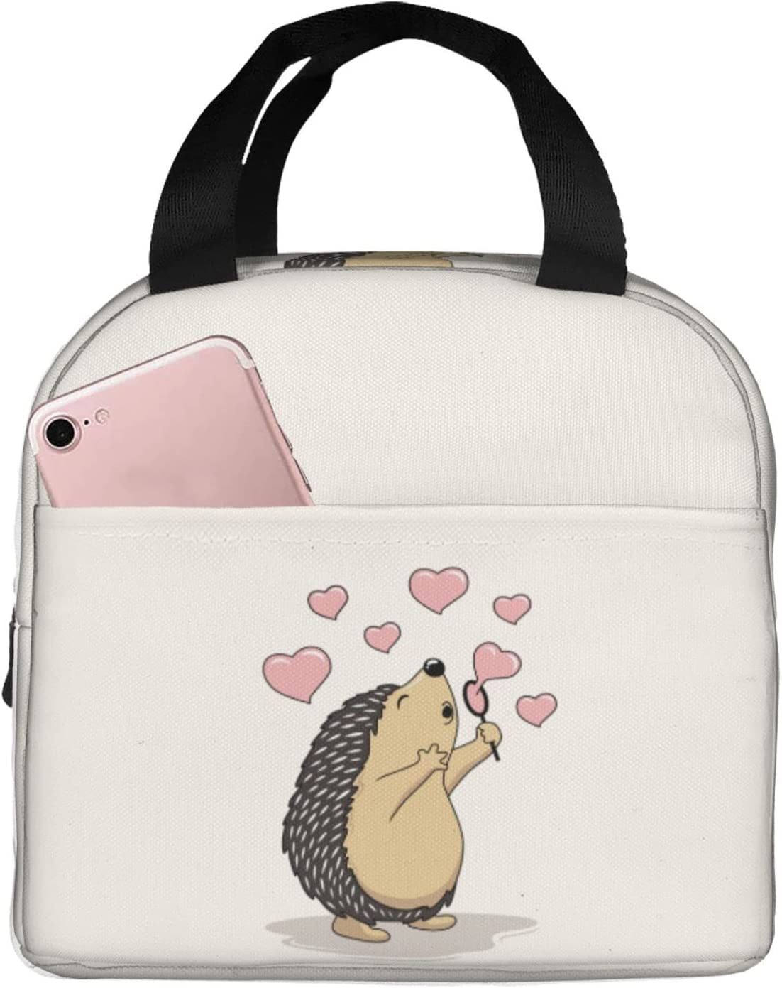 Hyang Lunch Bag Hedgehog Love Insulated Lunch Box Back To School