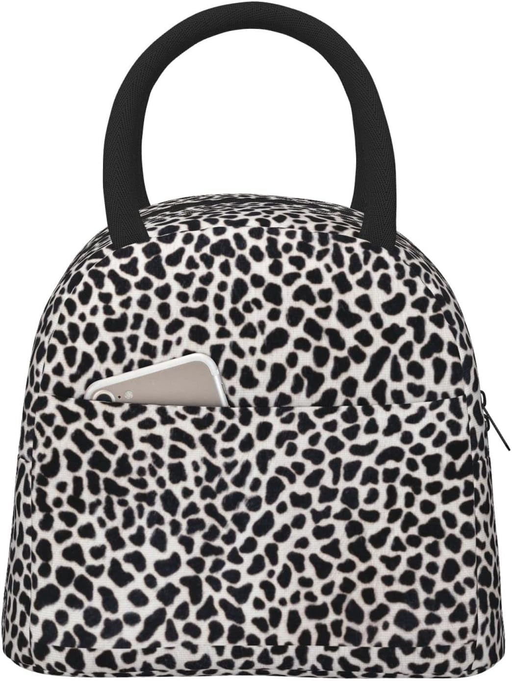 Hyang Lunch Bag Insulated Marble Texture Black And White Lunch Box ...