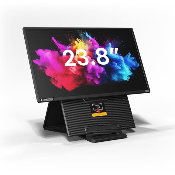 Hyangin 24" Large Portable Monitor, 2026 Upgraded FHD 1080P 100Hz Portable Screen for Laptop, 125% sRGB IPS Portable Second Monitor with Adjustable Stand for Windows/Mac/Linux/Chrome