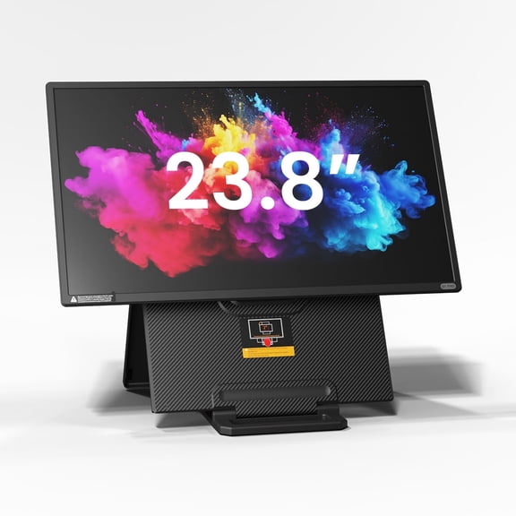 Hyangin 24" Large Portable Monitor, 2026 Upgraded FHD 1080P 100Hz Portable Screen for Laptop, 125% sRGB IPS Portable Second Monitor with Adjustable Stand for Windows/Mac/Linux/Chrome