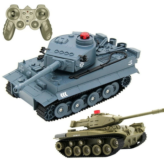 Hyasfey 1/32 Scale RC Battle Tank Model 2.4G Remote Control Military Tactical Toy
