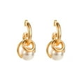 thumbnail image 1 of Hyasfey 1 Pair Women Earrings Multi-layer Irregular Shape Retro Faux Pearl Alloy Electroplated Anti-slip Lightweight Ear Decoration Jewelry Smooth Club Party Hanging Earrings, 1 of 8