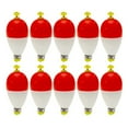 thumbnail image 1 of Hyasfey 10/16Pcs EPS Foam Fishing Float with Weights Long Casting Lightweight High Visibility Buoyancy Ball Buoy Bobber Float Saltwater Freshwater Fishing Accessories, 1 of 7