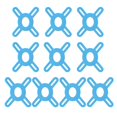 thumbnail image 1 of Hyasfey 10 Pcs Precut Kinesiology Tape for Knees Elastic Athletic Knee Tape for Knee Stability And Support Kinetic Tape for Pain Relief, 1 of 7