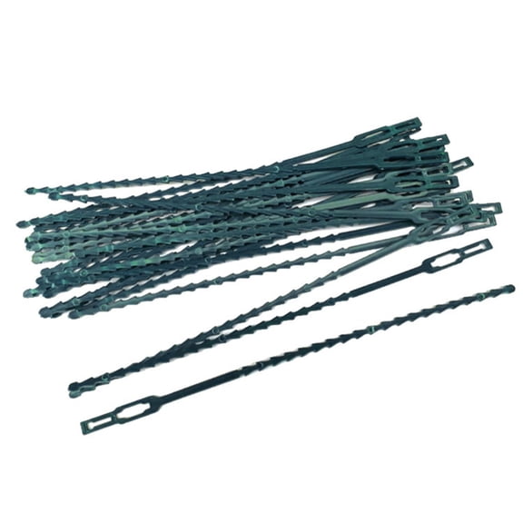 Hyasfey 100 Pcs Reusable Plant Ties Adjustable Plant Twist Ties Self-locking Cable Ties for Indoor Outdoor Climbing Plants Cables Organization