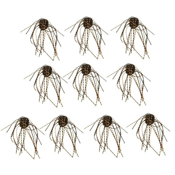Hyasfey 10Pcs 1.4CM/4G Soft Dice Lure with Skirt Slow Sinking Colorful PVC Artificial Dice Bait Freshwater Saltwater Bass Catfish Fishing Accessories