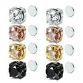 thumbnail image 1 of Hyasfey 1Pc Ear Clip Non Piercing Painless Magnetic Geometric Bright Luster Women Men Cubic Zirconia Magnet Clip Earring Jewelry Decoration Gift for Party, 1 of 8