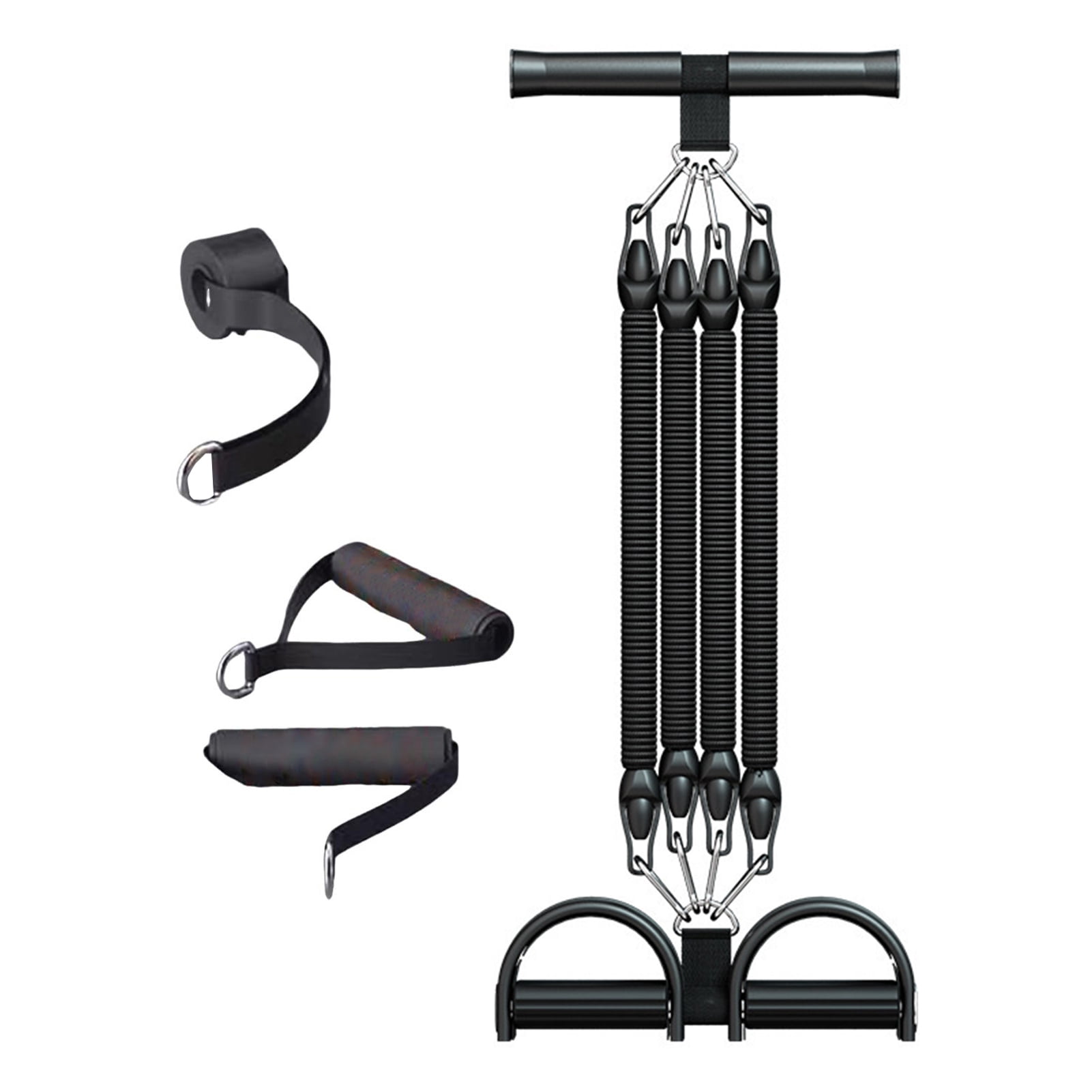 Hyasfey 2/3/4-Tube Pedal Puller Resistance Band with Handle Multifunction Elastic Yoga Sit-up Pull Rope Men Women Pedal Tensioner Exerciser Workout Equipment