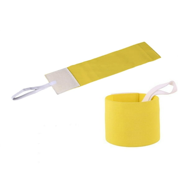 Hyasfey 2 Pcs Soccer Captain Armband Adjustable Football Arm Bands Elastic Captain Bands for Youth Adult Sports Training