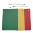 thumbnail image 1 of Hyasfey 3 Pcs Soccer Referee Penalty Cards Set Green Red Yellow Cards Football Warning Ejection Delay Cards for Sport Competition Referee Accessories, 1 of 6