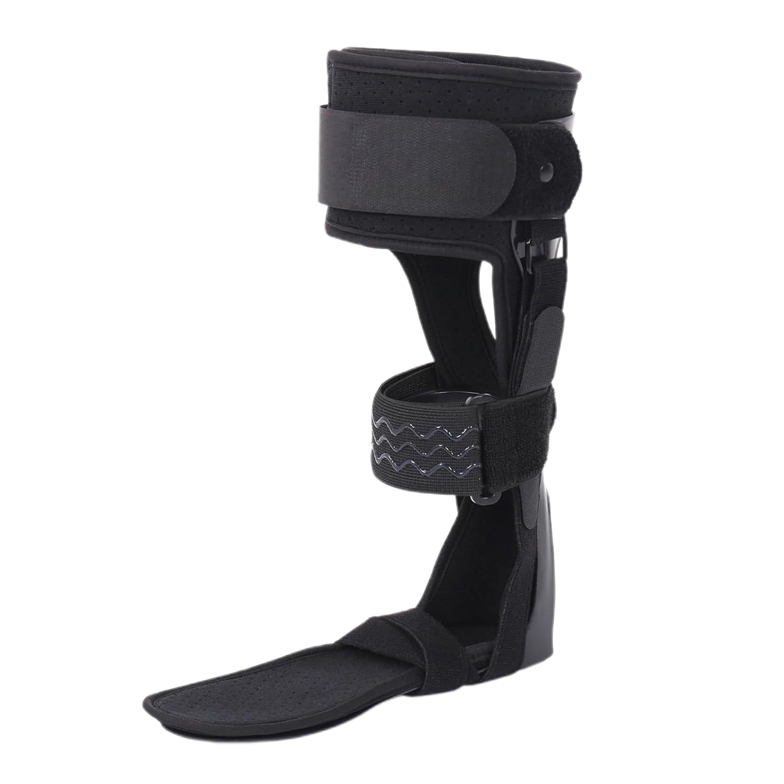 Hyasfey Adjustable Drop Foot Brace Ankle Foot Orthosis Universal Men Women Walking Instability Injury Recovery Hemiplegia Foot Drop Stabilizer Ankle Support Brace