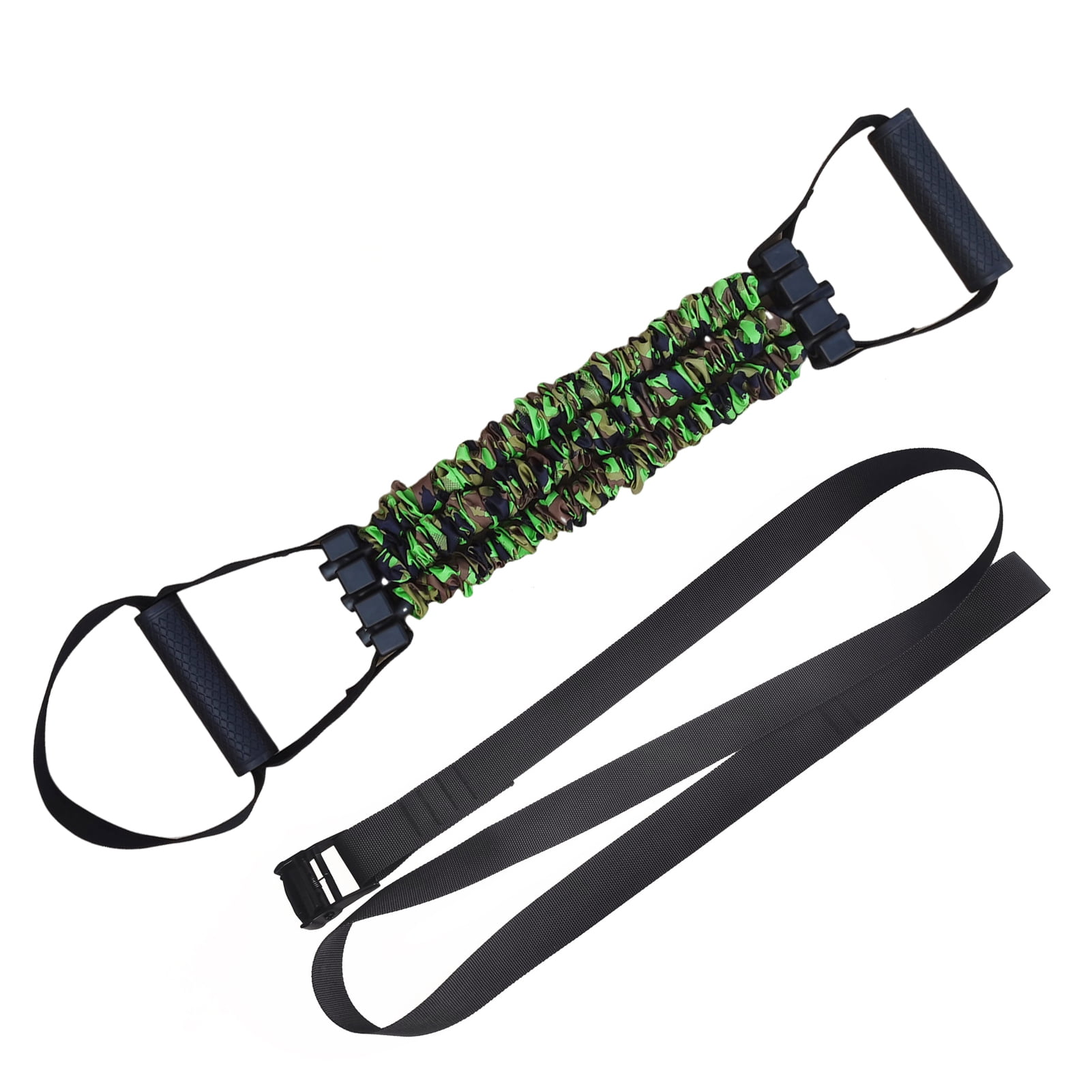 Hyasfey Adjustable Resistance Band with Detachable 3-Tube Chest Expander Shoulder Stretcher Men Strength Training Fitness Full Body Stretching Band with Handle