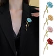 thumbnail image 1 of Hyasfey Alloy Enamel Carnation Flower Brooch Dripping Oil Process Pin Wear-Resistant Anti-Rust Brooch Versatile Collar Coat Accessory for Party, 1 of 8