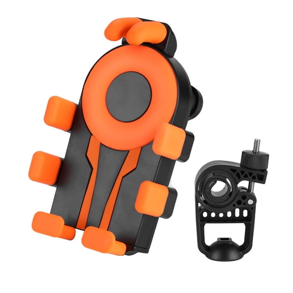 Hyasfey Bicycle Phone Holder Eight-Claw Shock Absorbing Motorcycle Mobile Phone Mount 360-Degree Rotation Anti-slip Universal Bicycle Scooter Cell Phone Holder