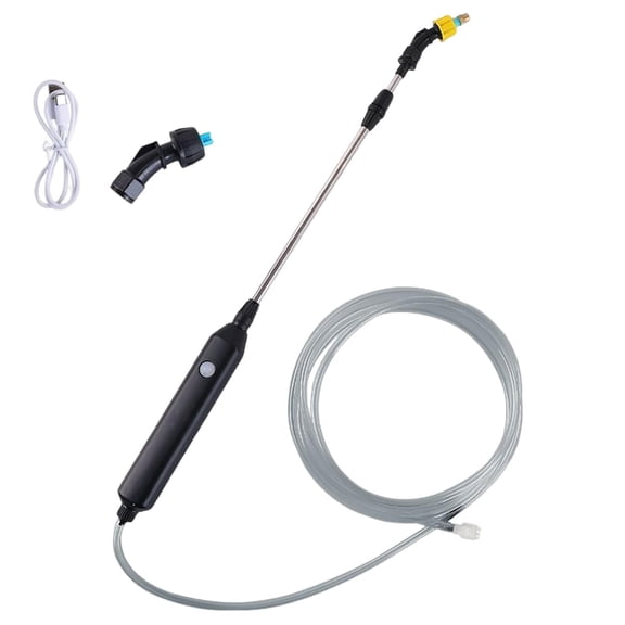 Hyasfey Electric Sprayer Wand Battery Powered Garden Sprayer Wand Telescopic Spray Wand with 2 Nozzles Water Sprayer for Watering Plants Car Washing