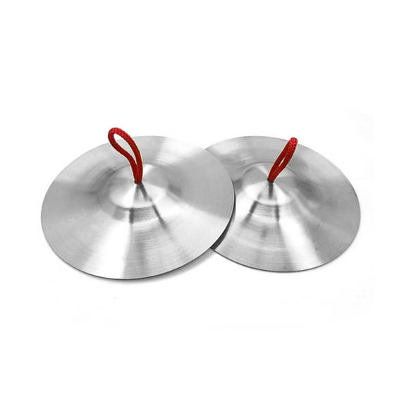 Hyasfey Finger Cymbals for Kids Handheld Copper Crash Cymbal Mini Belly Dance Hand Cymbal Musical Instrument for Activity Events Chorus Presentations