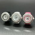 thumbnail image 1 of Hyasfey Finger Watch Ring Stretchy Hip-hop Casual Round Dial Luxury Men Women Glitter Rhinestone Quartz Watch Ring Party Supplies, 1 of 8