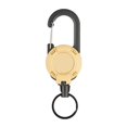thumbnail image 1 of Hyasfey Fly Fishing Retractor Badge Reel with Wire Rope Multipurpose 360-Degree Rotation Keychain Carabiner Clip Camping Supplies, 1 of 7