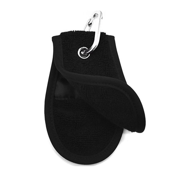 Hyasfey Golf Ball Towel Soft Absorbent Small Golf Ball Towel with Clip for Golf Bags Golf Ball Cleaning Accessories for Golfers