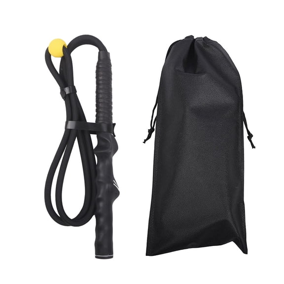 Hyasfey Golf Swing Training Rope Trainer Equipment Improve Swing Speed Lagging Rhythm Golf Warm-Up Exercise for Arm Strength Train with Storage Bag