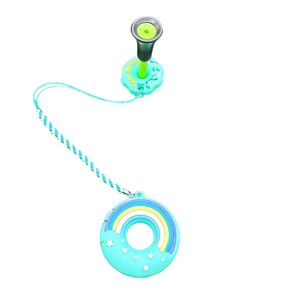 Hyasfey Golf Tee Holder Plastic Anti Lost Golf Tee Hanger Cartoon Donut Golf Tee Ring with Strap Golf Accessories for Men Women Golfer Gifts