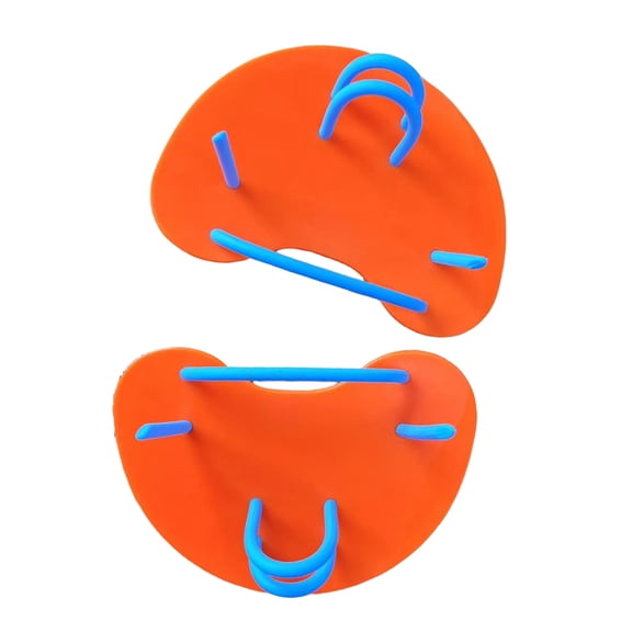 Hyasfey Kids Swim Fin Adjustable Silicone Flippers for Lap Swimming Children Diving Auxiliary Hand Paddles for Pool Training Accessories