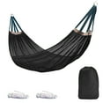 thumbnail image 1 of Hyasfey Outdoor Hammock with Carry Bag Breathable Portable Heavy Duty Single Person Camping Garden Patio Balcony Porch Backyard Hanging Mesh Swing, 1 of 7