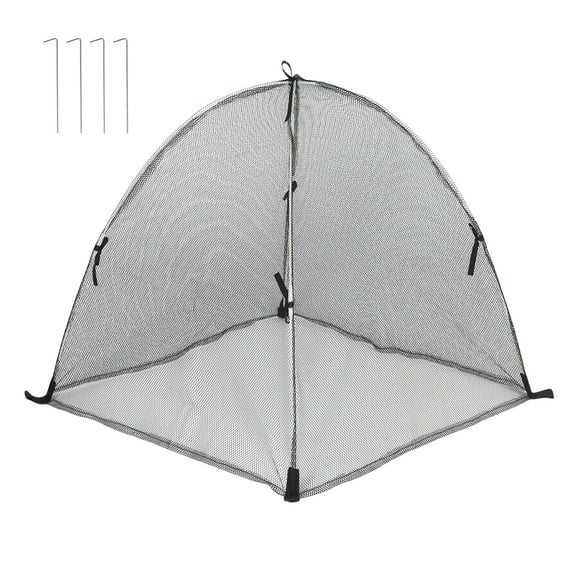 Hyasfey Pest Barrier Plant Tent Cover with Stake Outdoor Garden Fruits Vegetables Plant Shade Netting Mesh Cover Bird Animal Protection Guard Cover