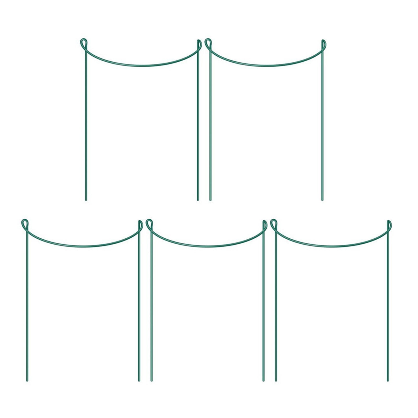 Hyasfey Plant Support Stakes Half Round Top Metal Plant Stake Peony Cages And Supports Garden Plant Support Rings for Outdoor Indoor Plants Tomato Hydrangea