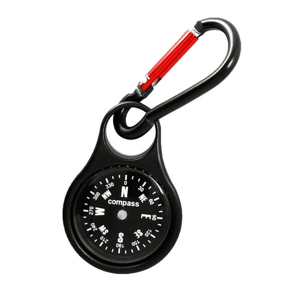 Hyasfey Pocket Compass Keychain Zinc Alloy Camping Hiking Mountaineering Orienteering Compass Waterproof Mini Outdoor Adventure Navigation Tool