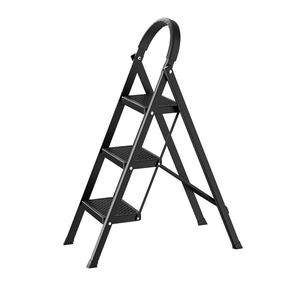 Hyasfey Step Ladder, 3 Step Ladder Folding Duty 330 lbs Load