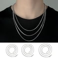 thumbnail image 1 of Hyasfey Titanium Steel Snake Bone Chain Necklace Women Men Collarbone Necklace Black Tops Fashion Accessories, 1 of 7