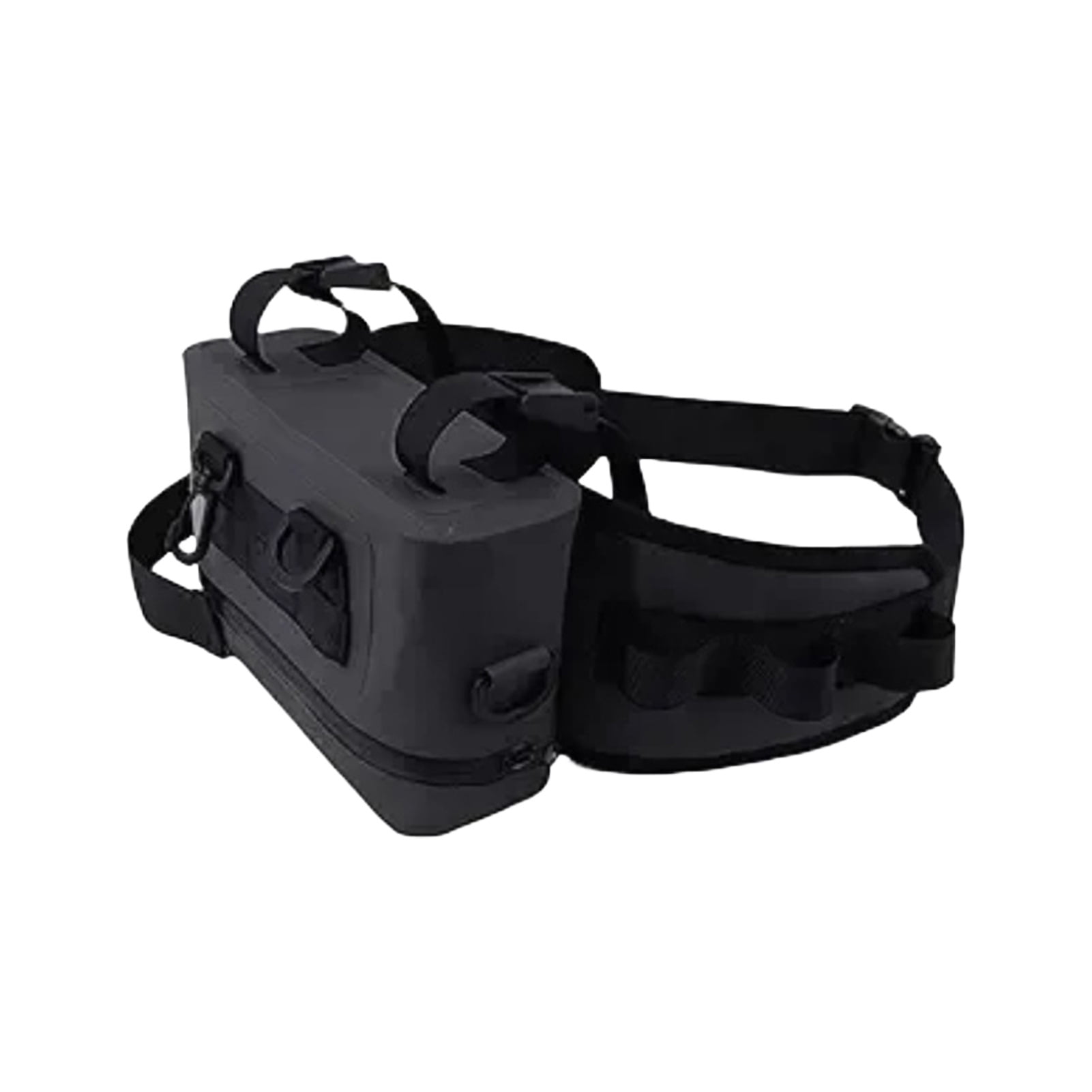 Hyasfey Waterproof Fishing Waist Bag with Rod Holder Adjustable Strap Portable Outdoor Fishing Accessories Organizer Fanny Pack Chest Sling Pouch