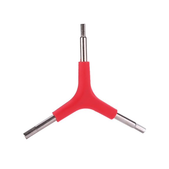 Hyasfey Y-Shaped 3 Way Socket Wrench Steel Triangle Hex Wrench Bike Repair Tool 4/5/6mm Y-Type Internal Hexagon Wrench for Bicycle Cycling Maintenance