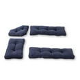 thumbnail image 1 of Hyatt 4-Piece Solid Denim Microfiber Kitchen Nook Cushion Set by Greendale Home Fashions, 1 of 6