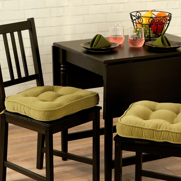 Greendale Home Fashions Hyatt Solid Chair Cushion, Moss - 2 count